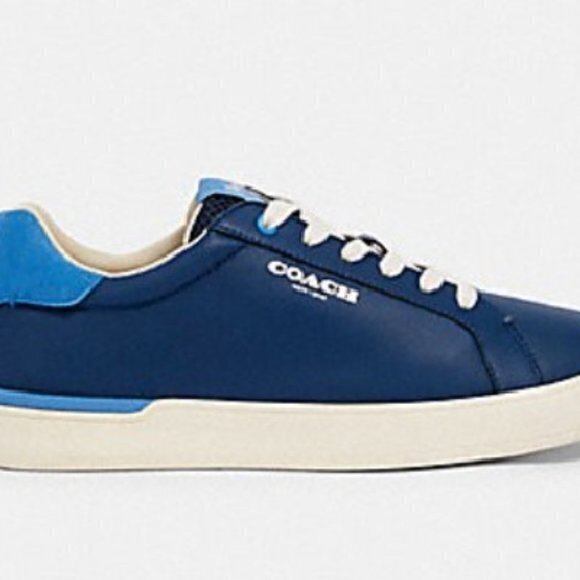 CLIP LOW TOP SNEAKER IN COLORBLOCK (COACH G4948) ADMIRAL BRIGHT BLUE - Picture 1 of 6
